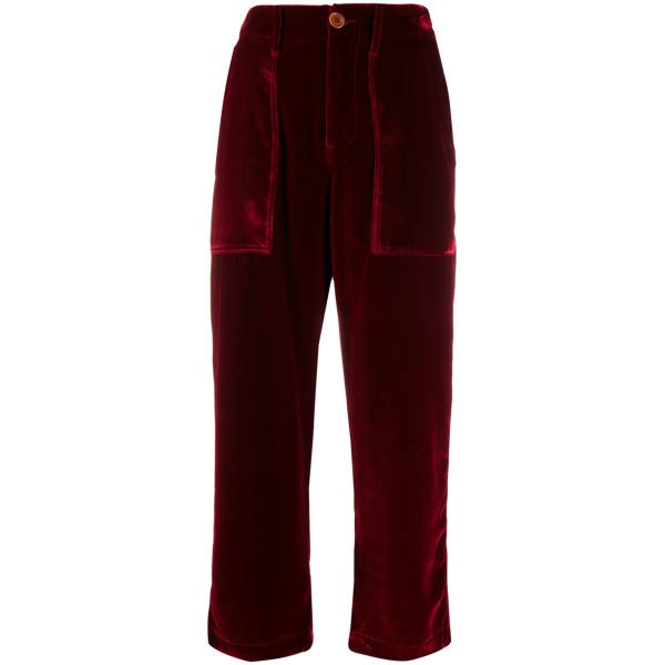high-rise cropped trousers