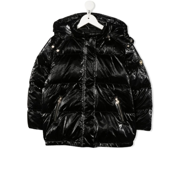 high-shine padded jacket