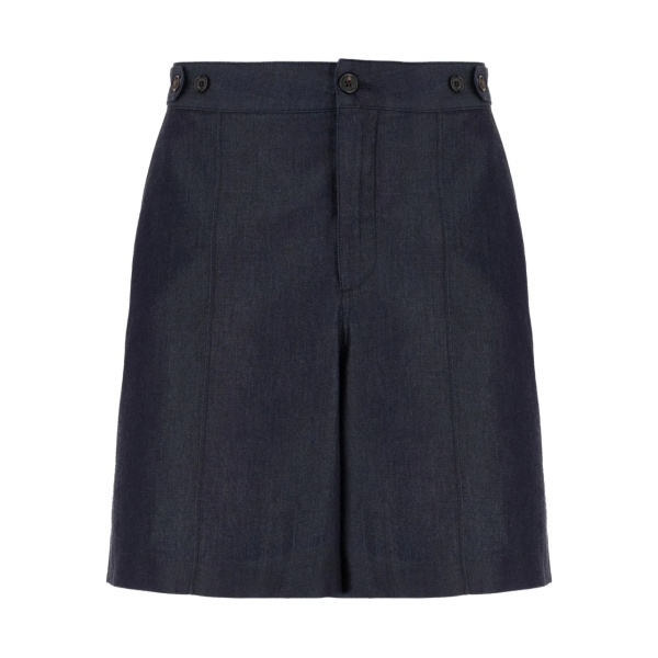 high-waisted denim shorts