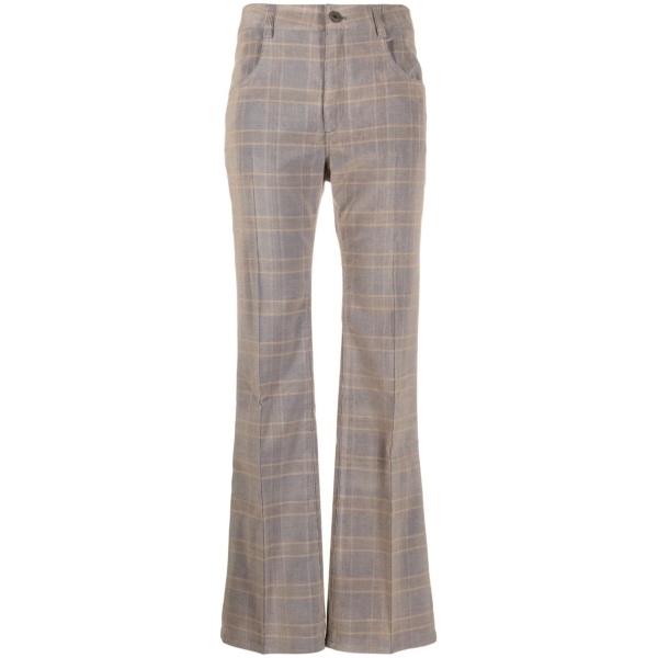 high-waisted flared pants