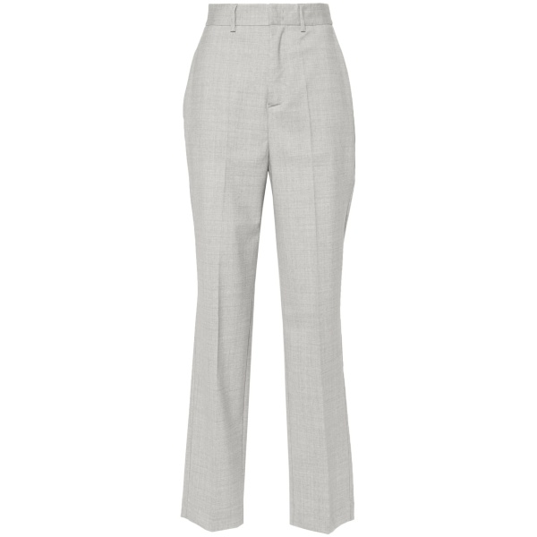 high-waisted tailored trousers