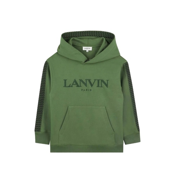 hooded logo hoodie