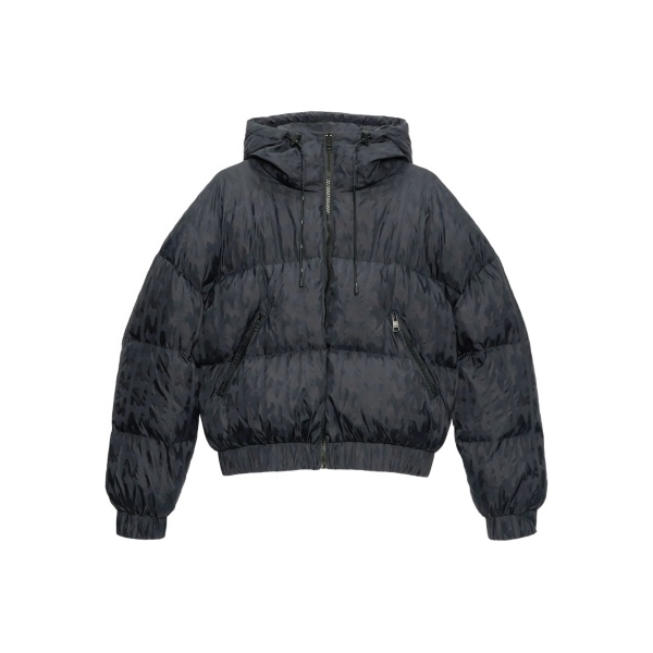 hooded puffer jacket