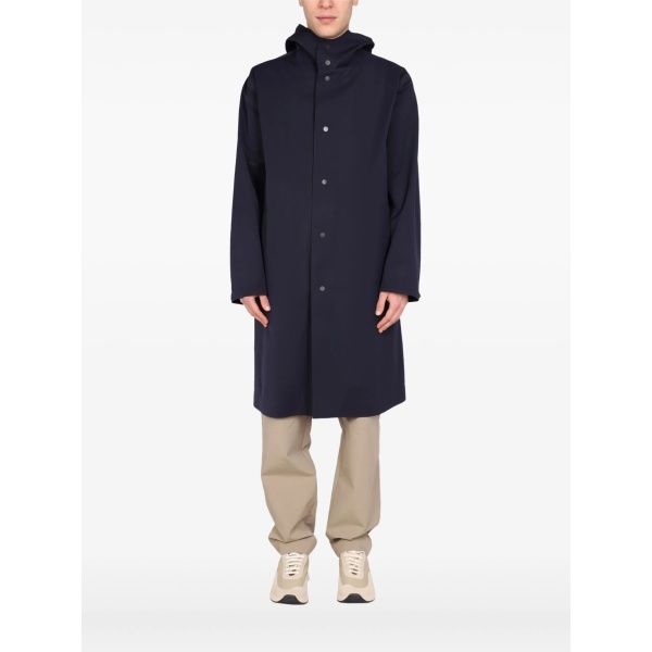 hooded trench coat
