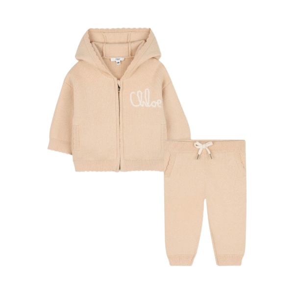 hooded zip-up tracksuit