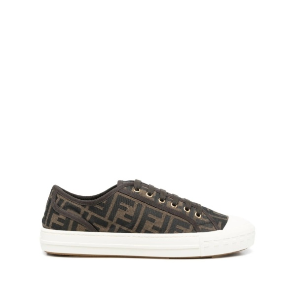 jacquard-logo low-top sneakers