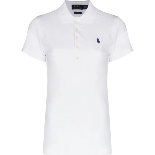 Julie embroidered logo polo shirt