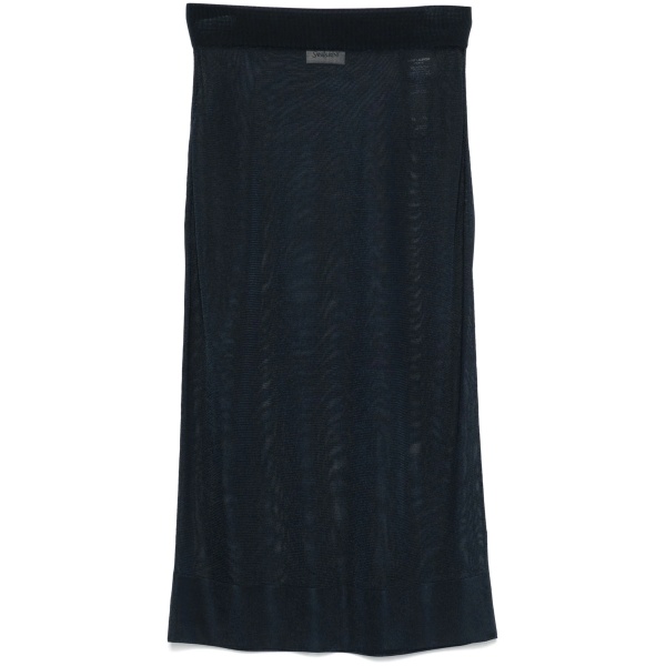 knitted pencil midi skirt
