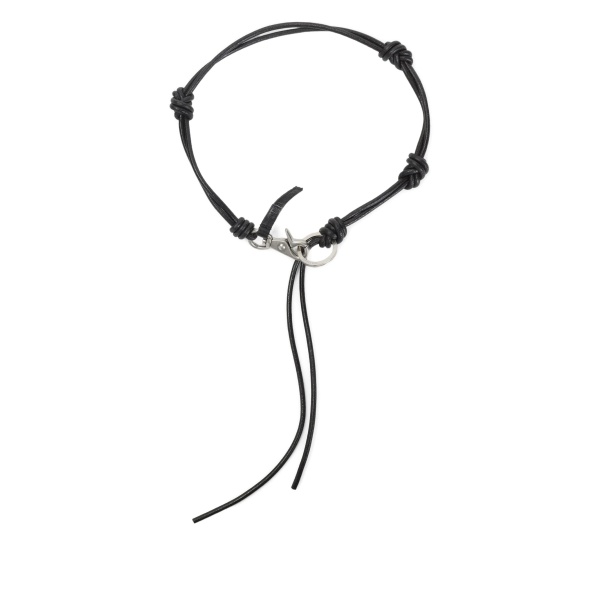 knotted leather keyring