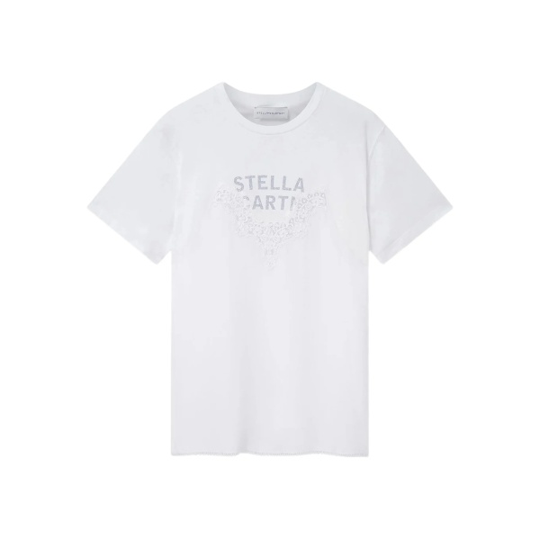 lace-embellishment T-shirt