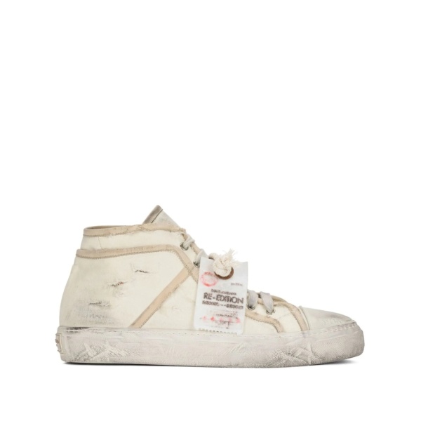 lace-up mid-top sneakers