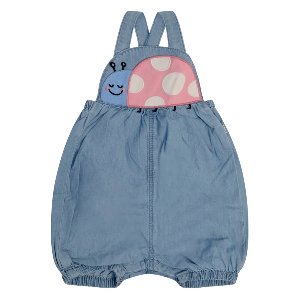 ladybird appliqué dungaree