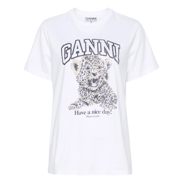 leopard jersey T-shirt