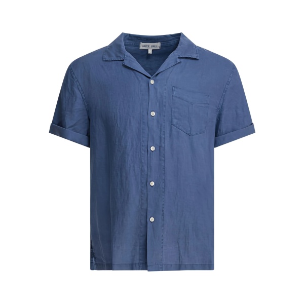 linen short-sleeve shirt