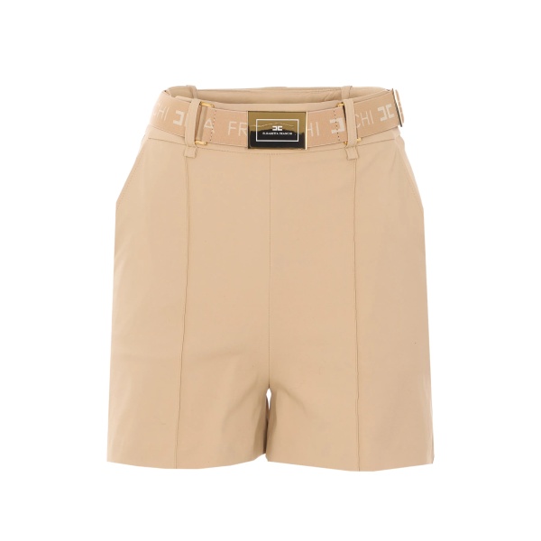 logo-belt shorts