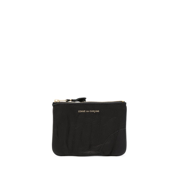 logo-debossed leather wallet