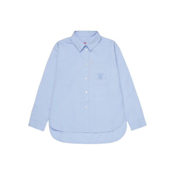 logo-embroidered cotton shirt