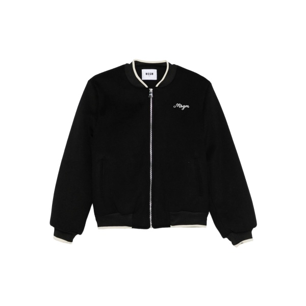 logo-embroidered jacket