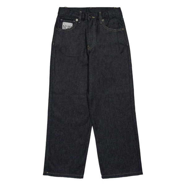 logo-embroidered jeans