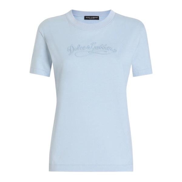 logo-embroidered T-shirt