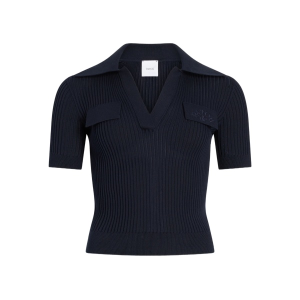 logo-embroidered top