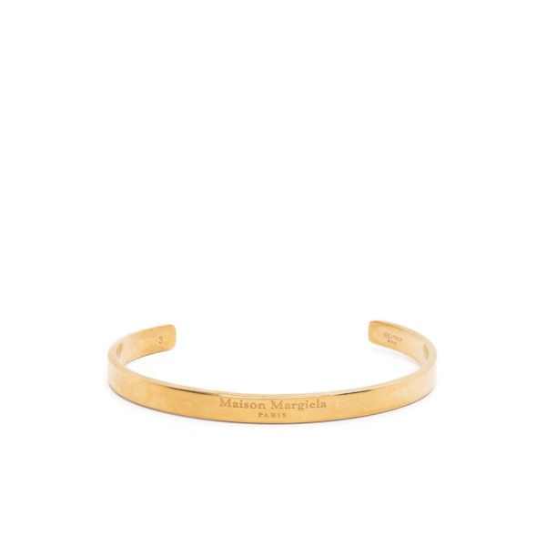 logo-engraved cuff bracelet