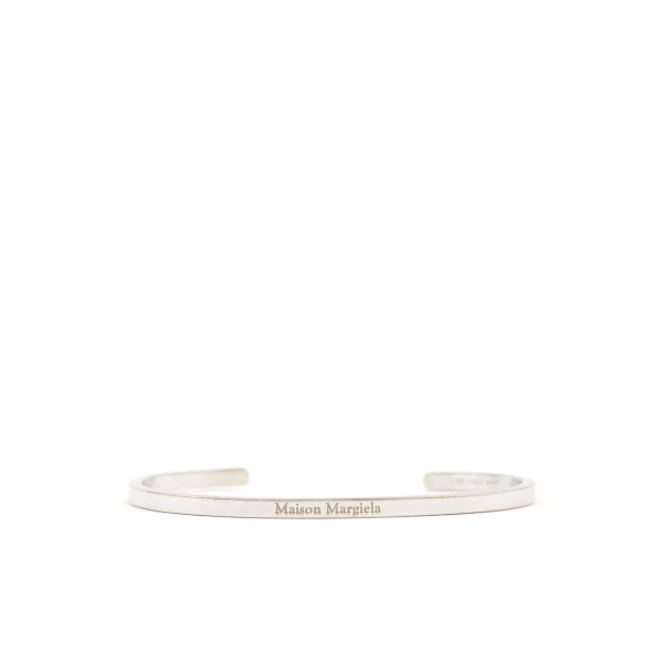 logo-engraved cuff bracelet