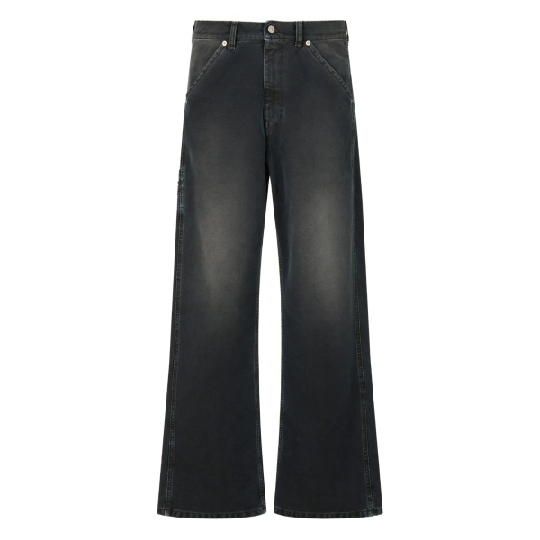 logo-patch pocket jeans