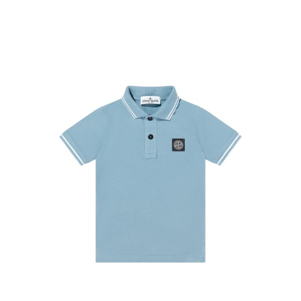 logo-patch polo shirt
