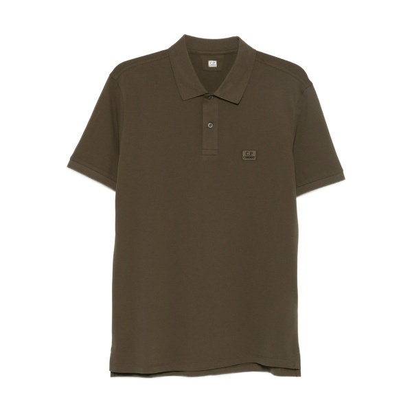 logo-patch polo shirt