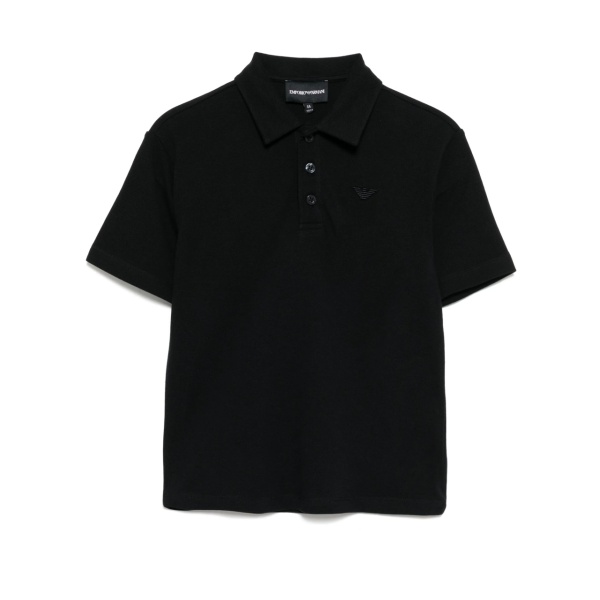 logo-patch polo shirt