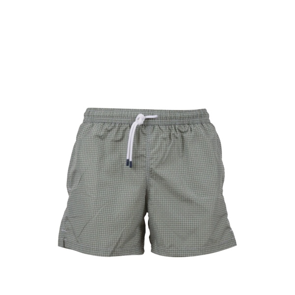 logo-patch swim shorts