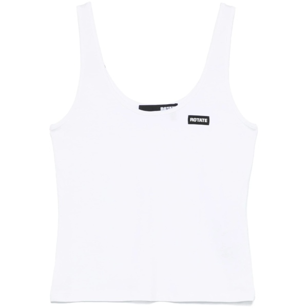 logo-patch tank top