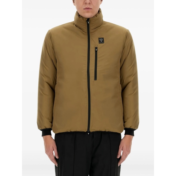 logo-patch zip jacket