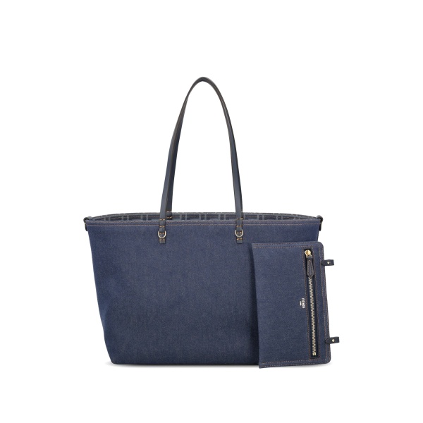 logo-pattern tote bag