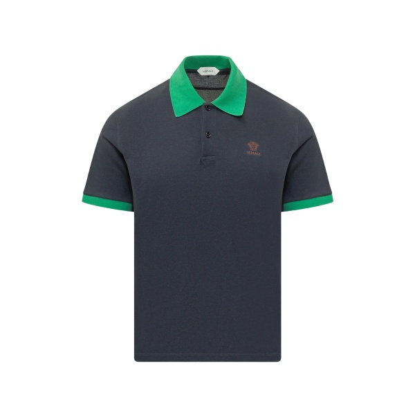 logo pique polo shirt