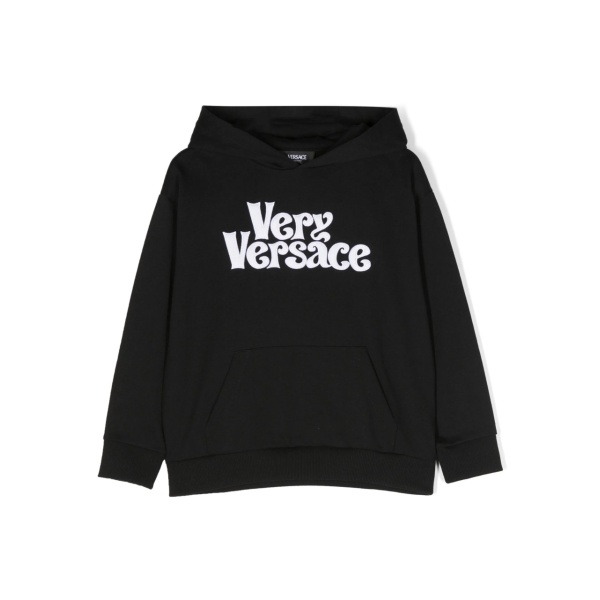 logo-print cotton hoodie