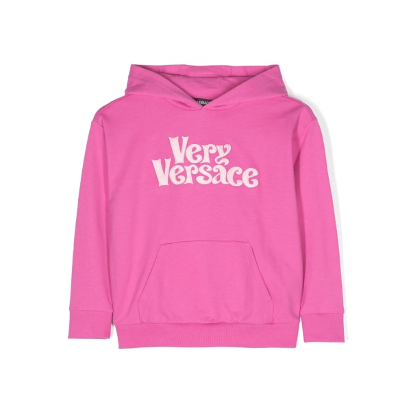 logo-print cotton hoodie