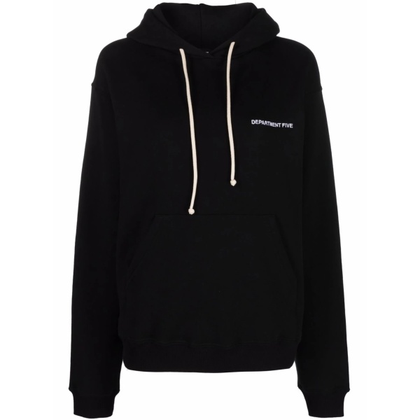 logo-print cotton hoodie