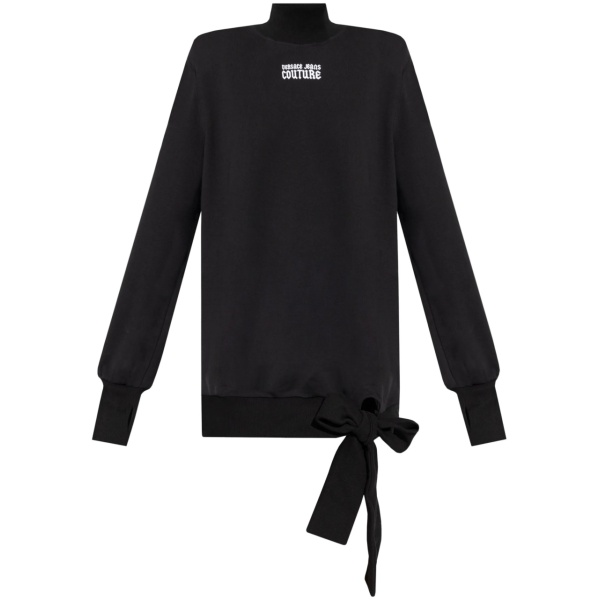 logo-print cotton mini dress