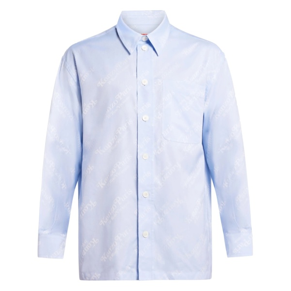 logo-print cotton shirt