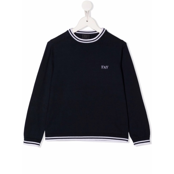 logo-print crew neck sweatshirt
