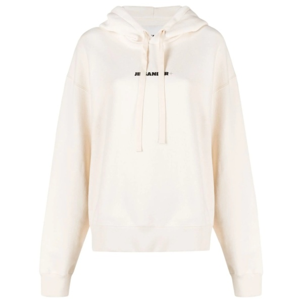 logo-print drawstring hoodie