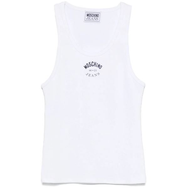 logo-print tank top