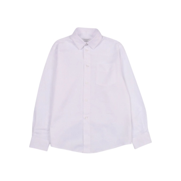 long-sleeve button-front shirt