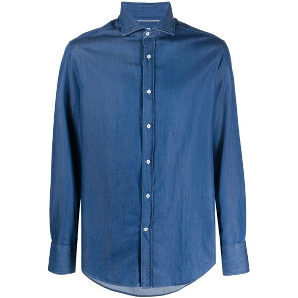 long-sleeve denim shirt