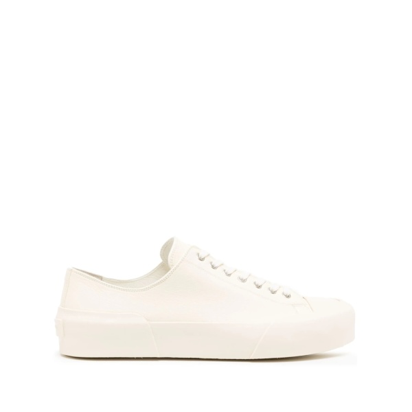 low-top leather sneakers