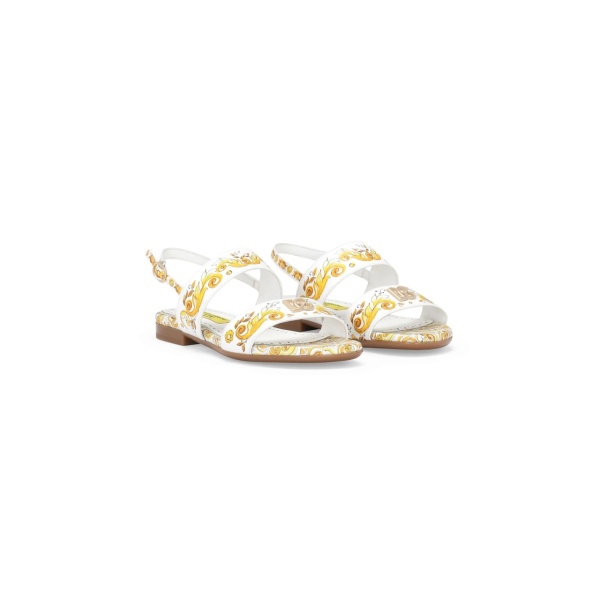 Majolica-print sandals