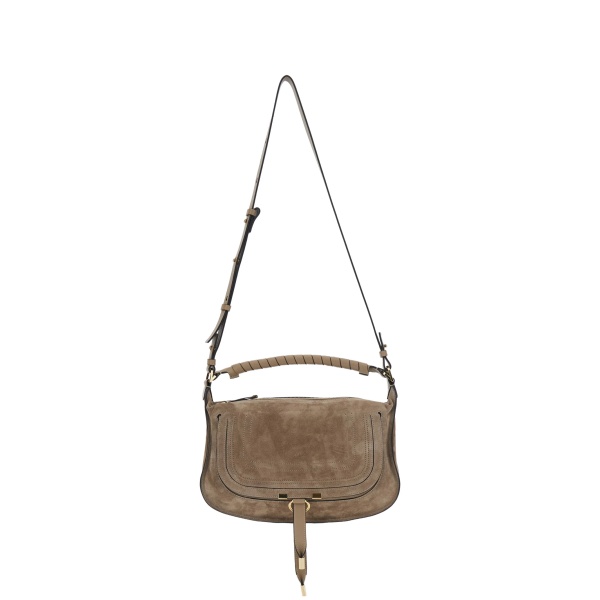 Marcie suede small shoulder bag