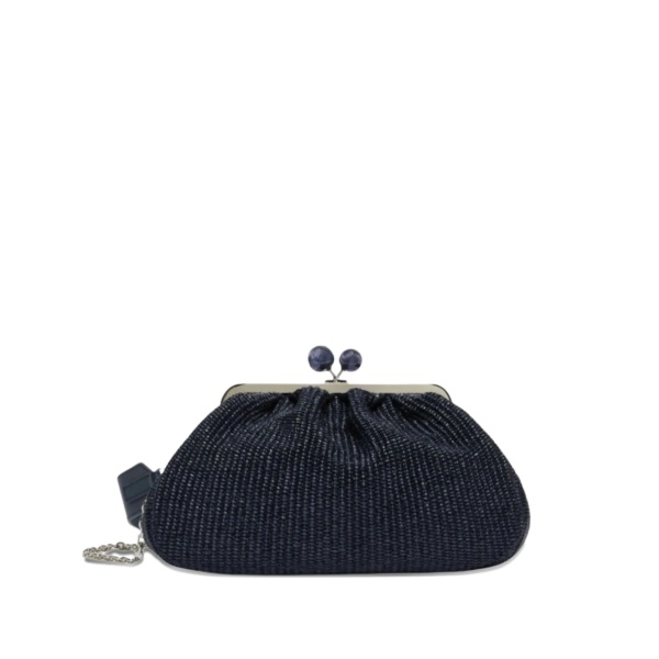 medium Pasticcino bead-embellished woven clutch bag